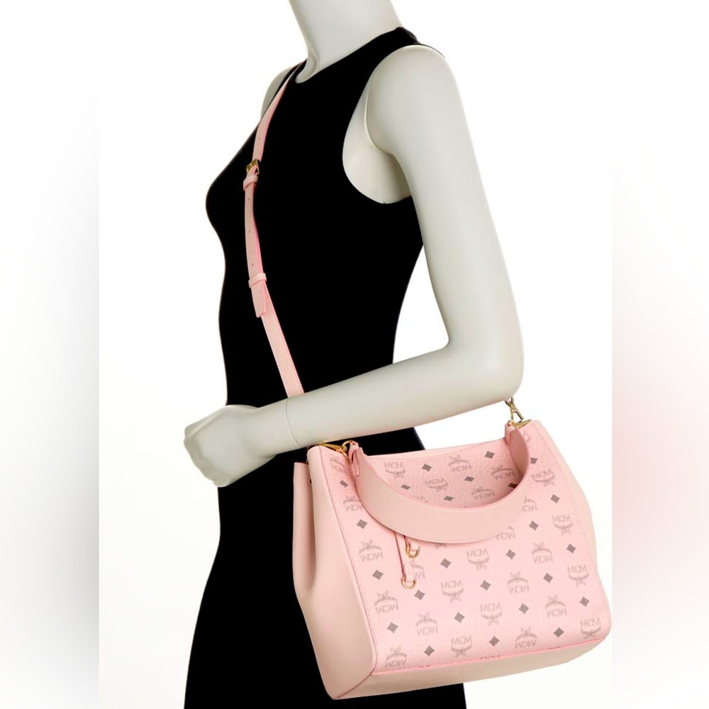 MCM aren VI leather hobo bag